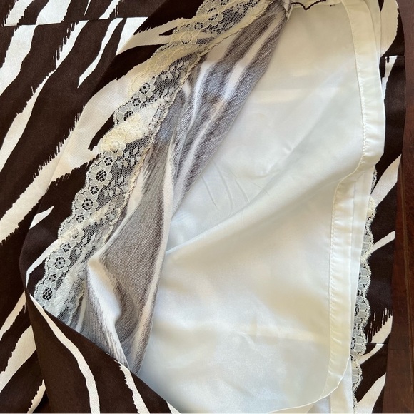 KATE SPADE Dorothy Brown Cream Zebra Print Dress Cutout Back Mini Shift Size 2 - Picture 10 of 13